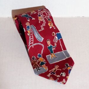 Vintage Save The Children Silk Neck Tie-Play Is At The Heart Of Childhood-Lilani